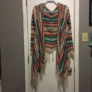 Serape cardigan